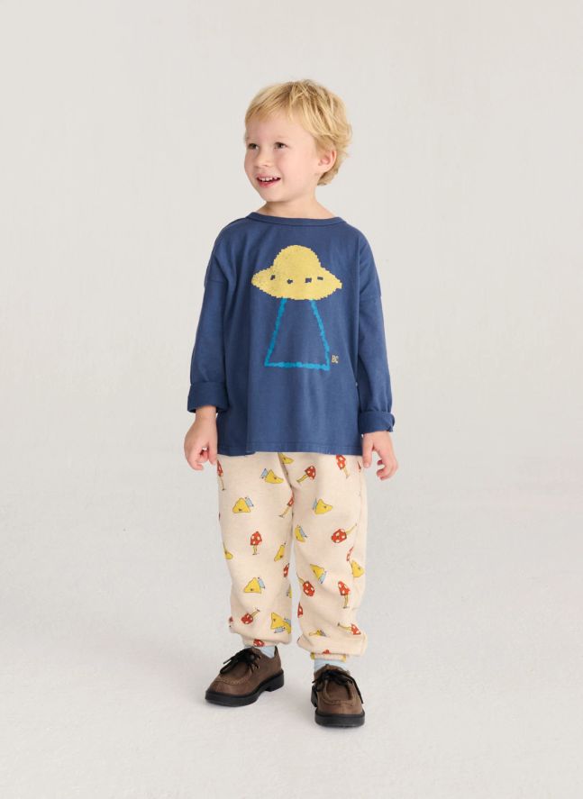 Jogger Champignons Coton Bio | Ecru