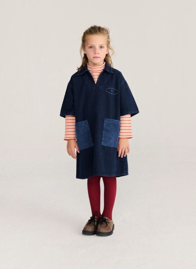 Robe B.C. Denim Coton Recyclé | Bleu foncé