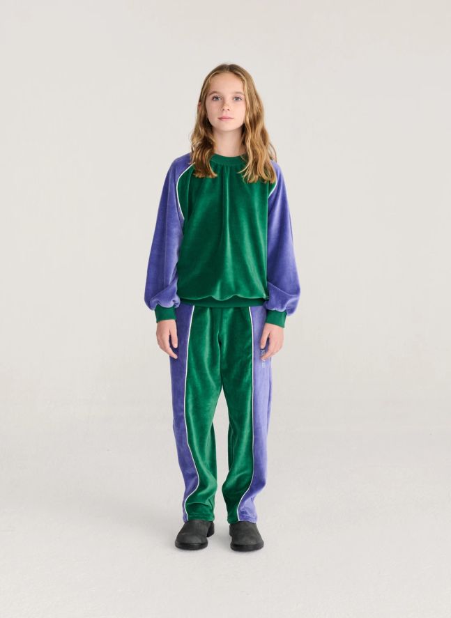 Sweat Colorblock Eponge | Vert