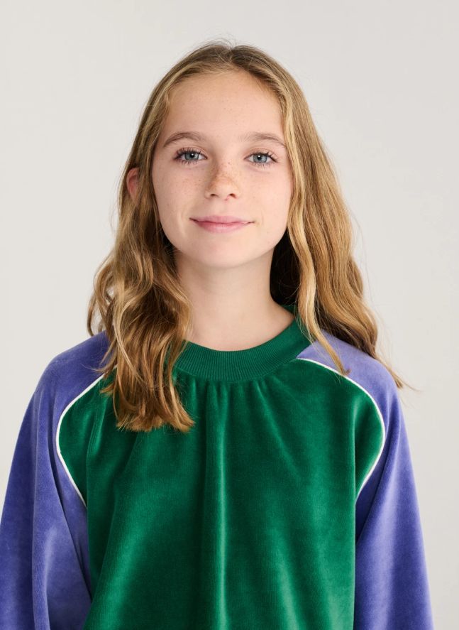 Sweat Colorblock Eponge | Vert