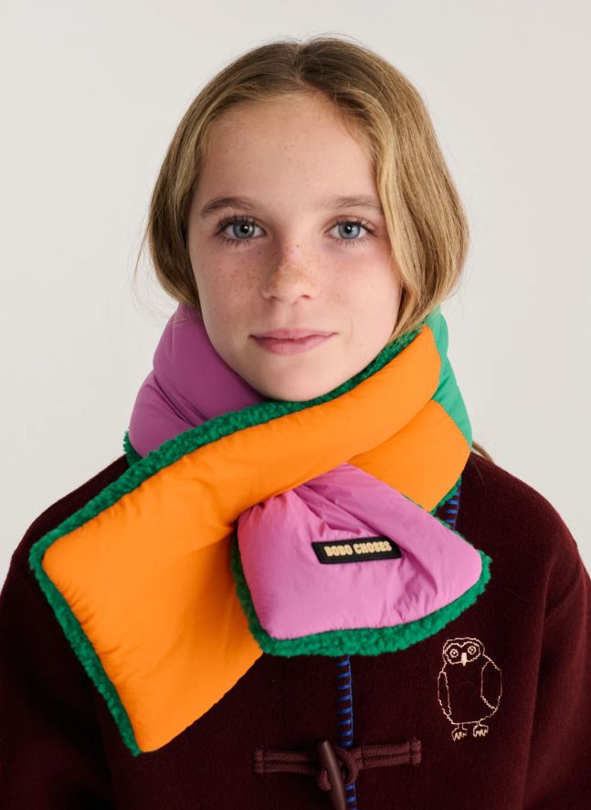 Echarpe Façon Sherpa Fibres Recyclées | Rose