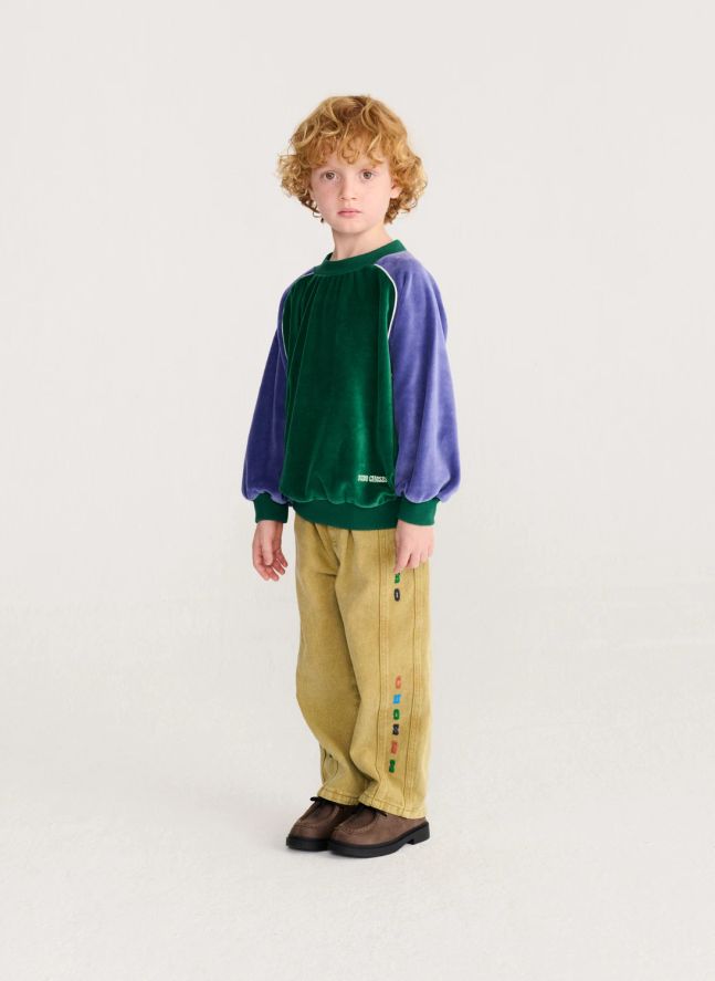 Sweat Colorblock Eponge | Vert