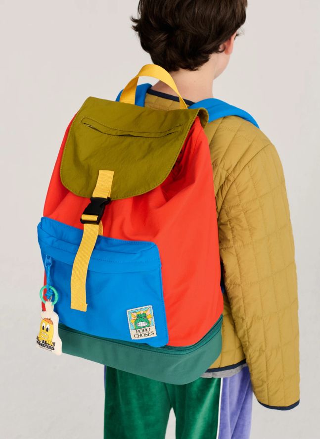 Sac à Dos Colorblock | Rouge