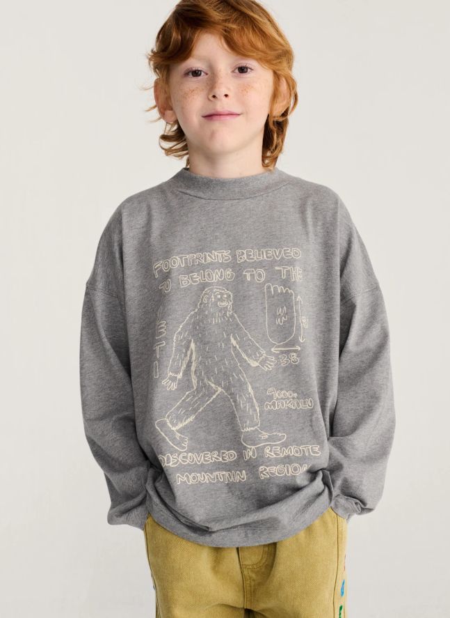 T-shirt Yéti | Gris chiné