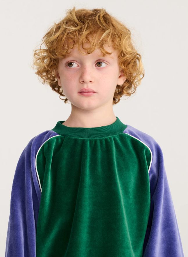 Sweat Colorblock Eponge | Vert