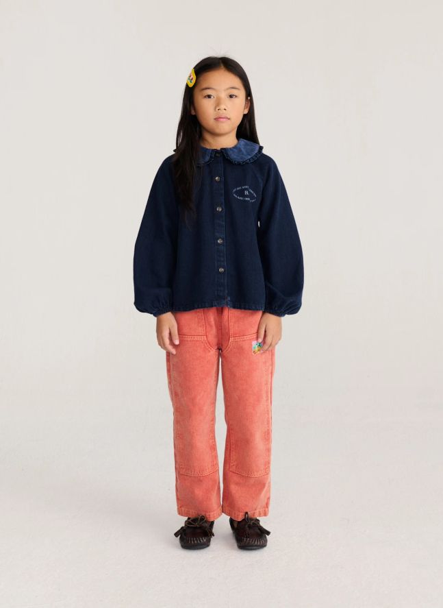 Blouse Denim Coton Recyclé | Bleu foncé