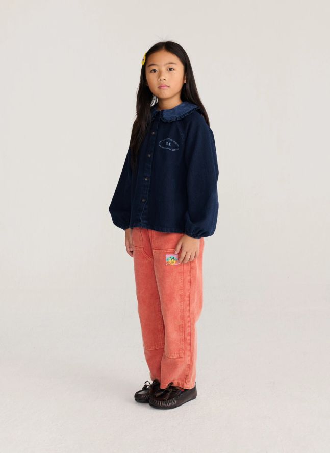 Blouse Denim Coton Recyclé | Bleu foncé