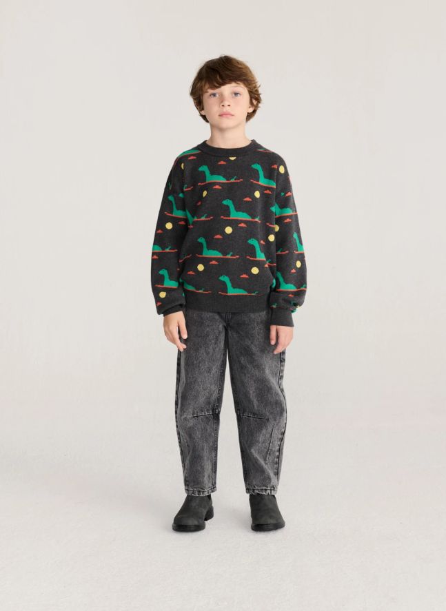 Pull Lac Coton Bio | Gris anthracite