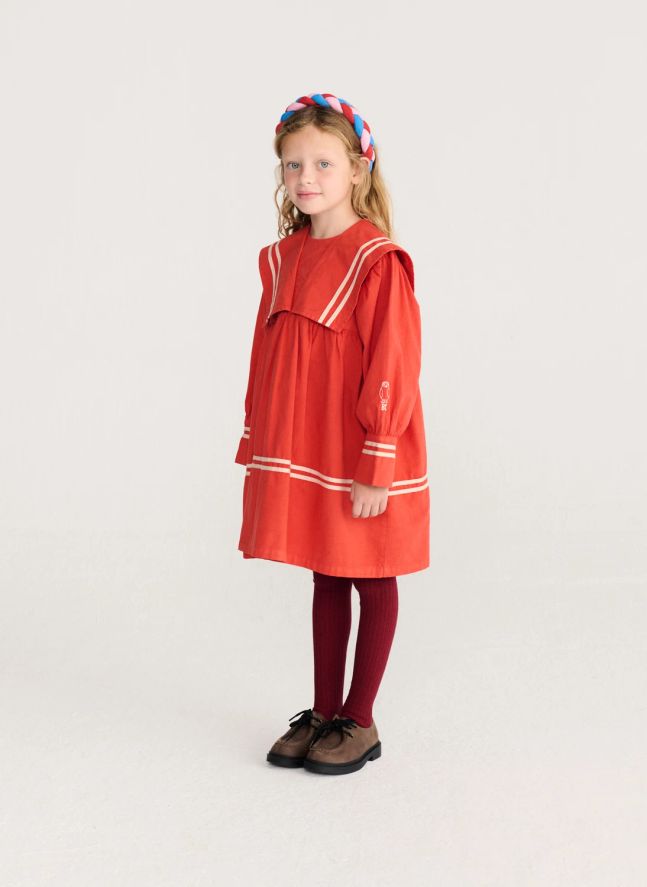 Robe Marin Coton Bio | Rouge
