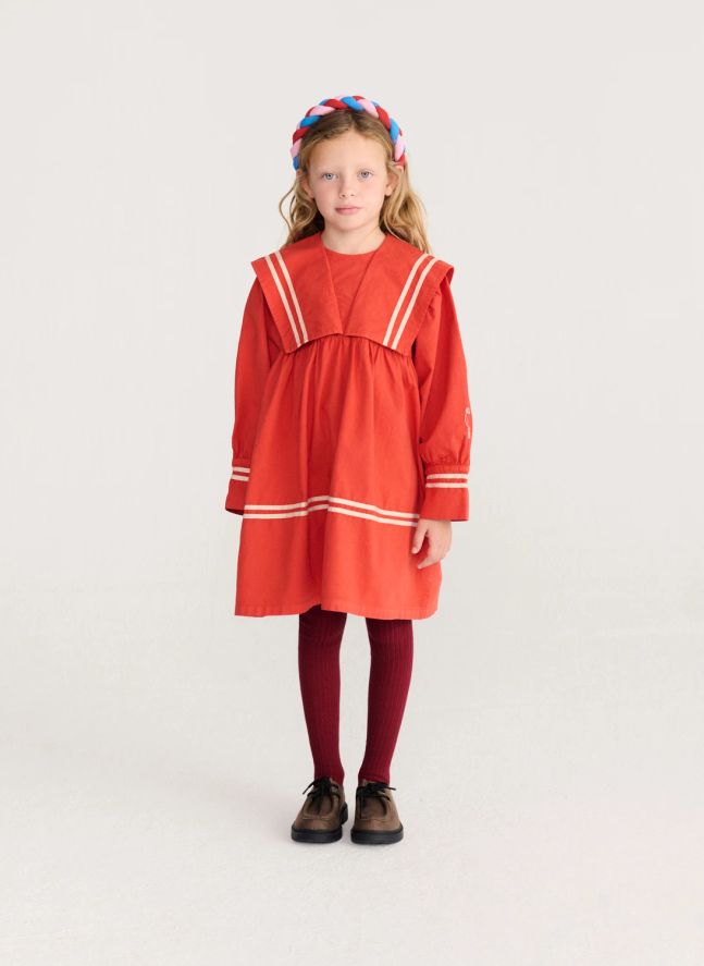 Robe Marin Coton Bio | Rouge