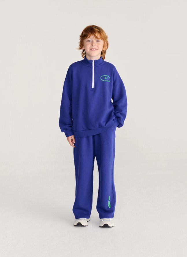 Jogger Ample Bobo Choses Coton Bio | Bleu marine