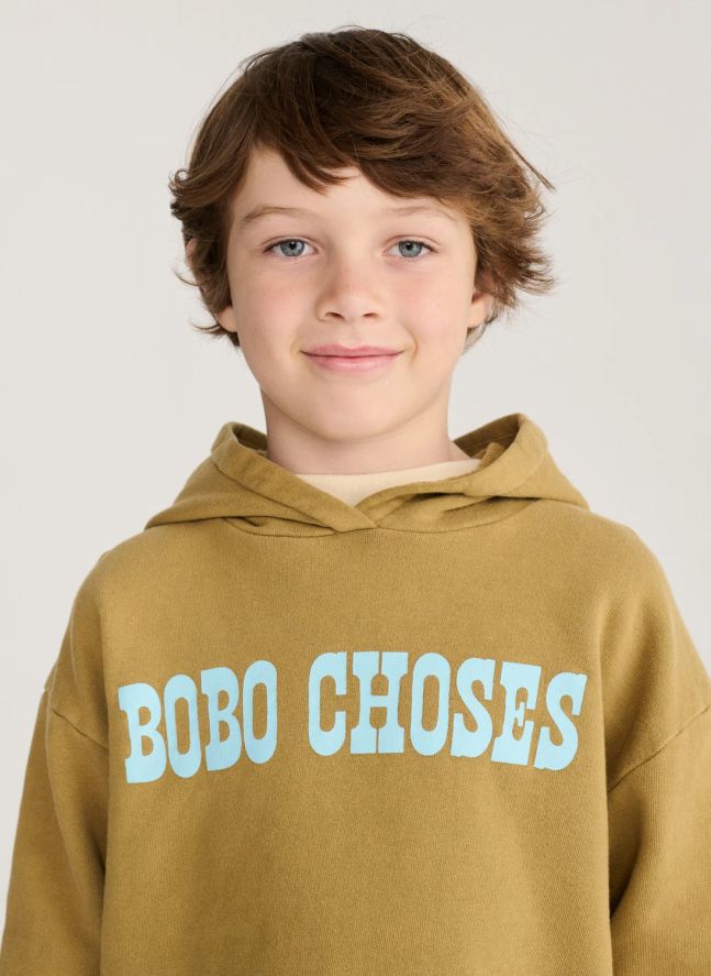 Sweat Capuche Bobo Choses Coton Bio | Kaki