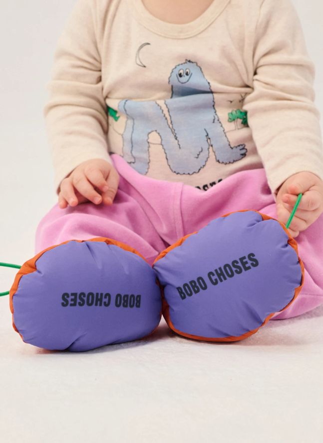 Chaussons Matelassés Duvet de Canard | Orange