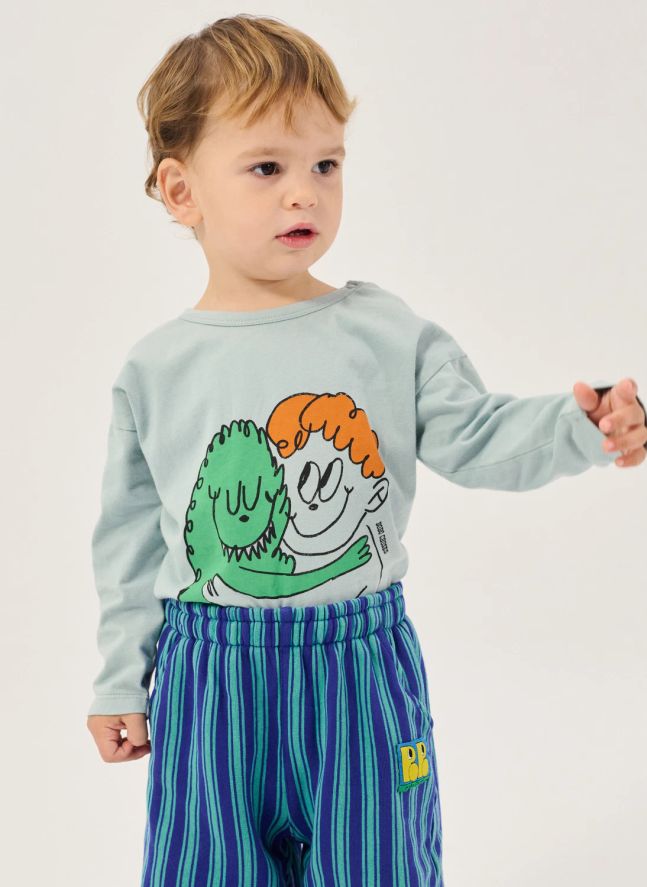 T-shirt Monstre Coton Bio Bébé | Bleu ciel