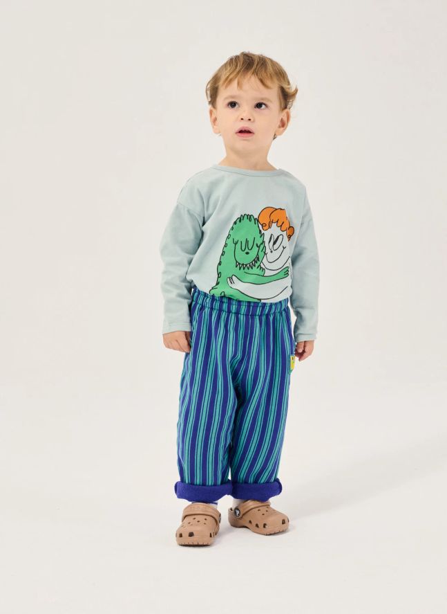 T-shirt Monstre Coton Bio Bébé | Bleu ciel