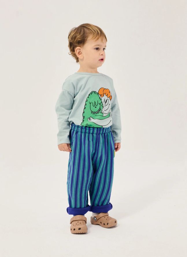 T-shirt Monstre Coton Bio Bébé | Bleu ciel