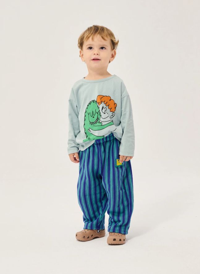 T-shirt Monstre Coton Bio Bébé | Bleu ciel