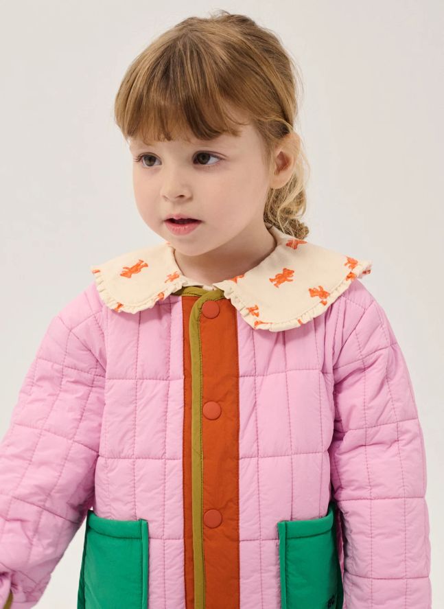 Veste Matelassée Fibres Recyclées Bébé | Rose