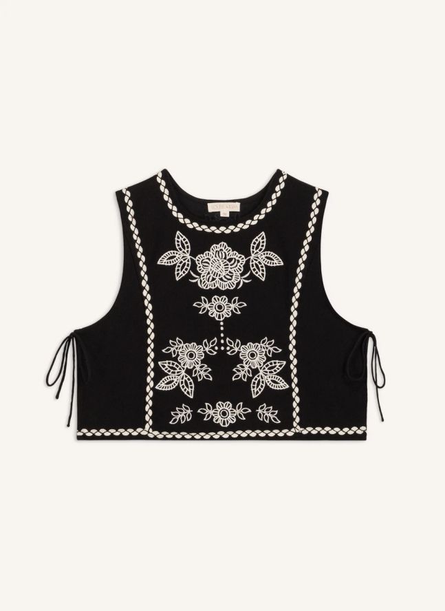 Top Soniago Coton Bio | Noir