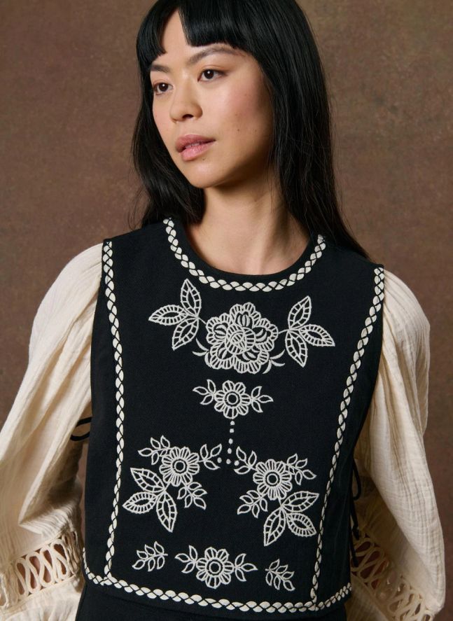Top Soniago Coton Bio | Noir