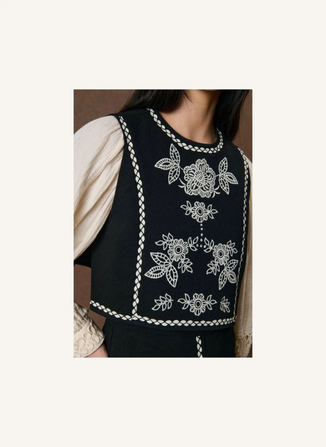 Top Soniago Coton Bio | Noir