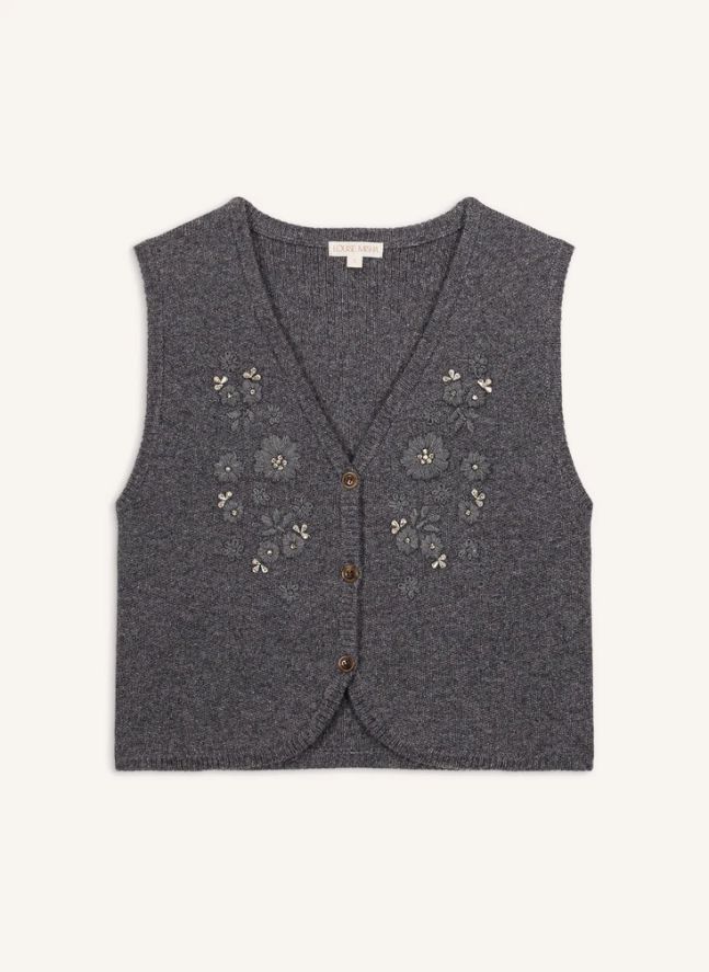 Cardigan Sayama Laine | Gris foncé