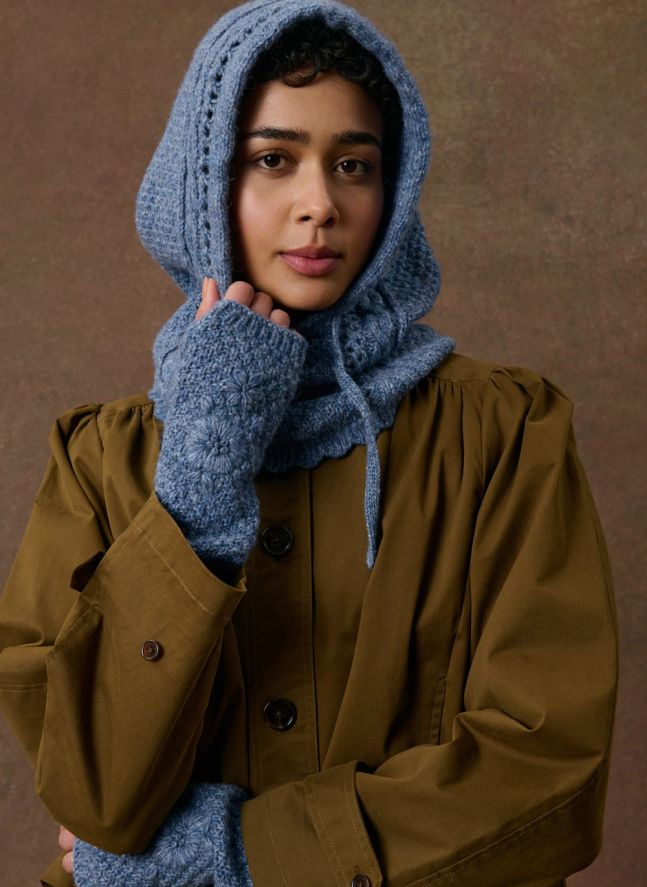 Cagoule Abinou Laine | Bleu