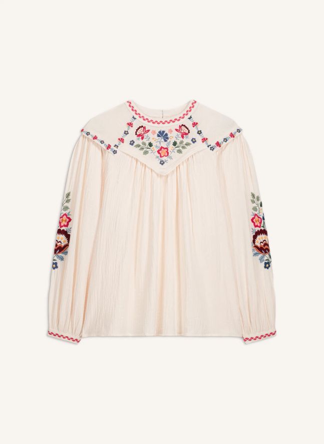 Blouse Izzy Coton Bio | Crème