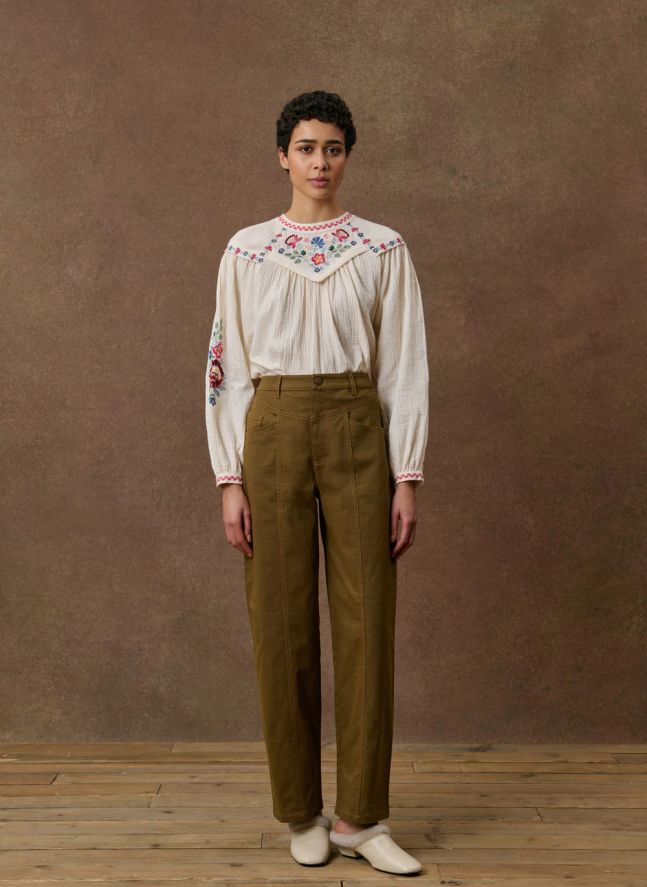 Blouse Izzy Coton Bio | Crème