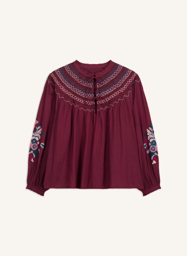 Blouse Pal Coton Bio | Bordeaux