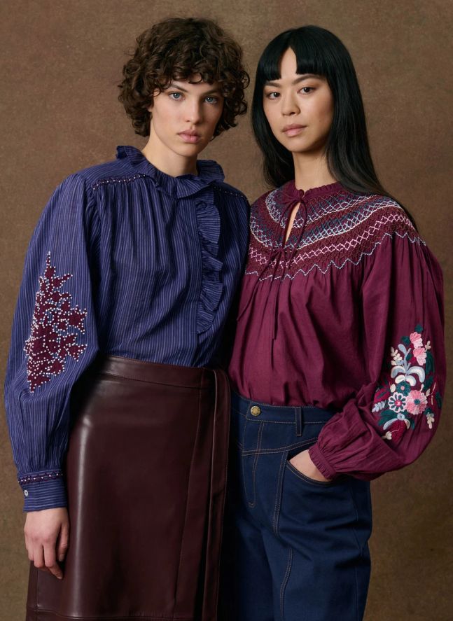 Blouse Pal Coton Bio | Bordeaux