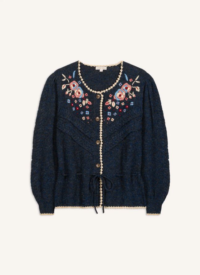 Cardigan Sandya Laine | Bleu marine