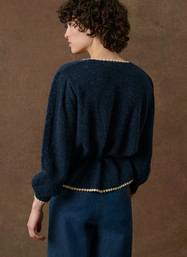 Cardigan Sandya Laine | Bleu marine