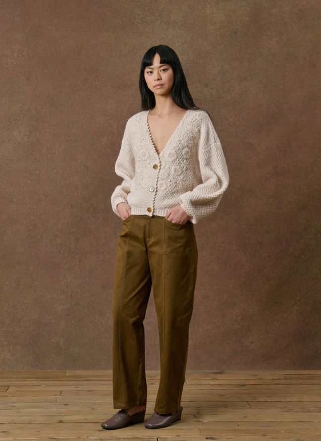Cardigan Lomina Laine | Crème