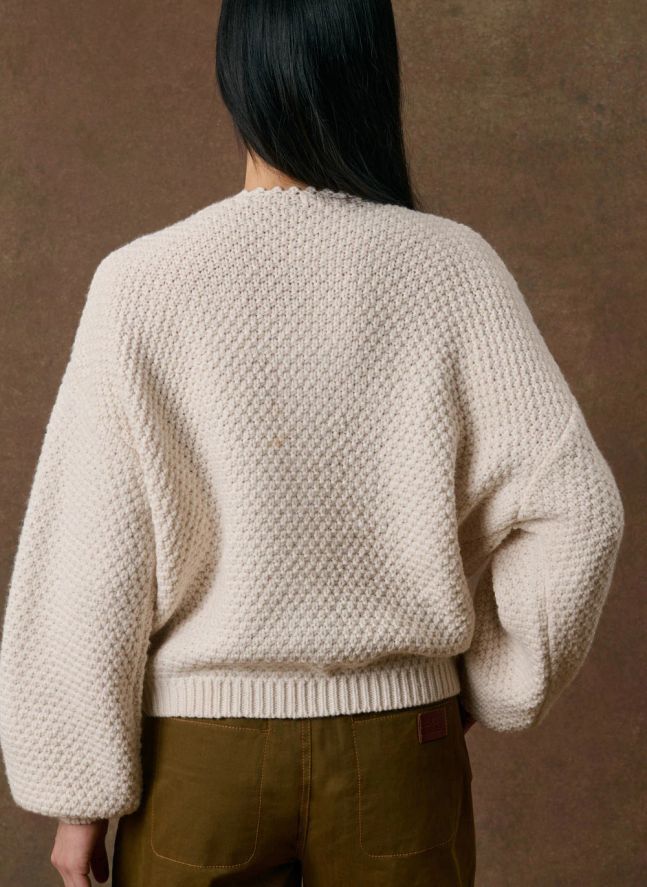 Cardigan Lomina Laine | Crème