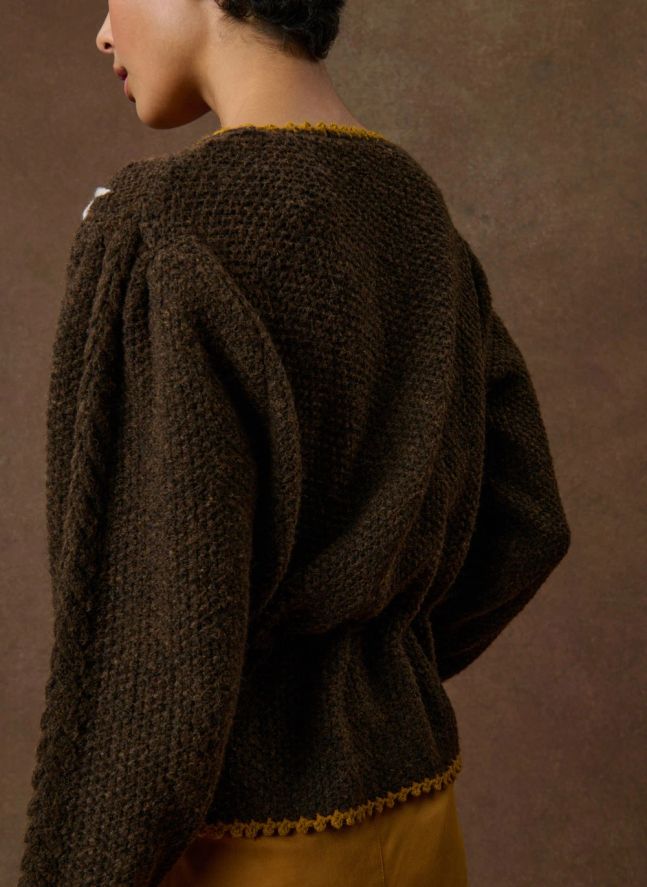 Cardigan Sandya Laine | Terre cuite