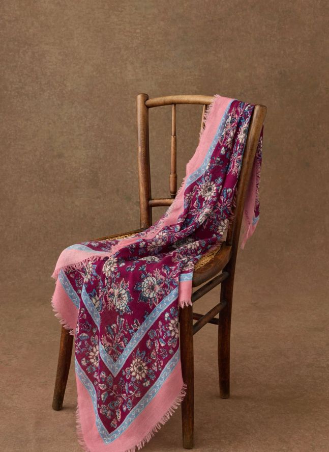 Foulard Mekness Laine | Bordeaux
