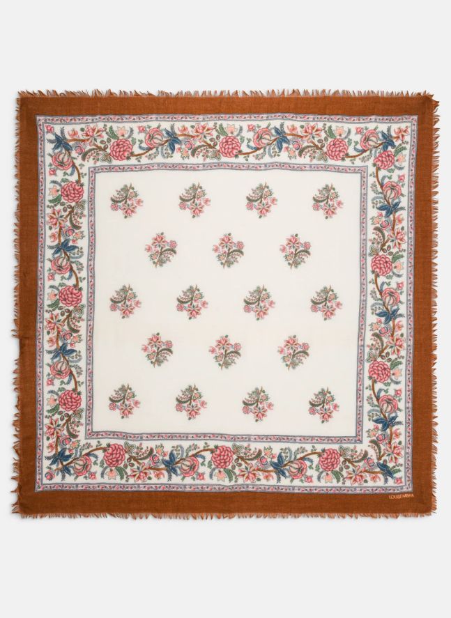 Foulard Mekness Laine | Crème