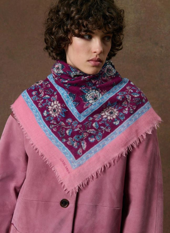 Foulard Mekness Laine | Bordeaux