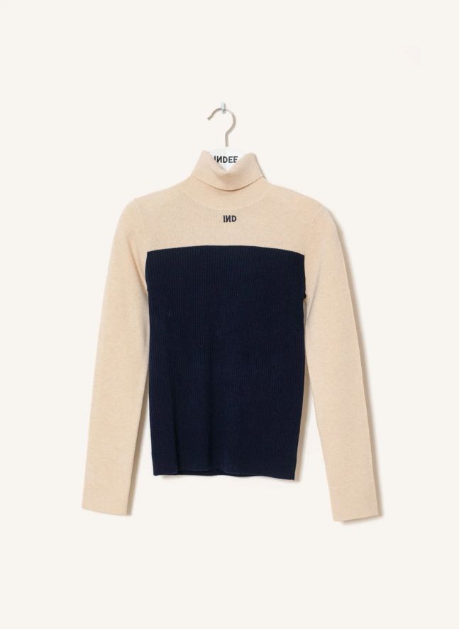 Pull Col Roulé Wapiti | Bleu marine