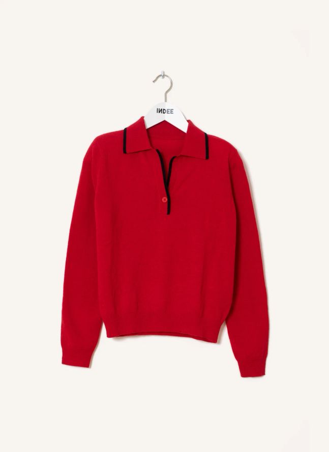 Pull Col Polo Winner | Rouge