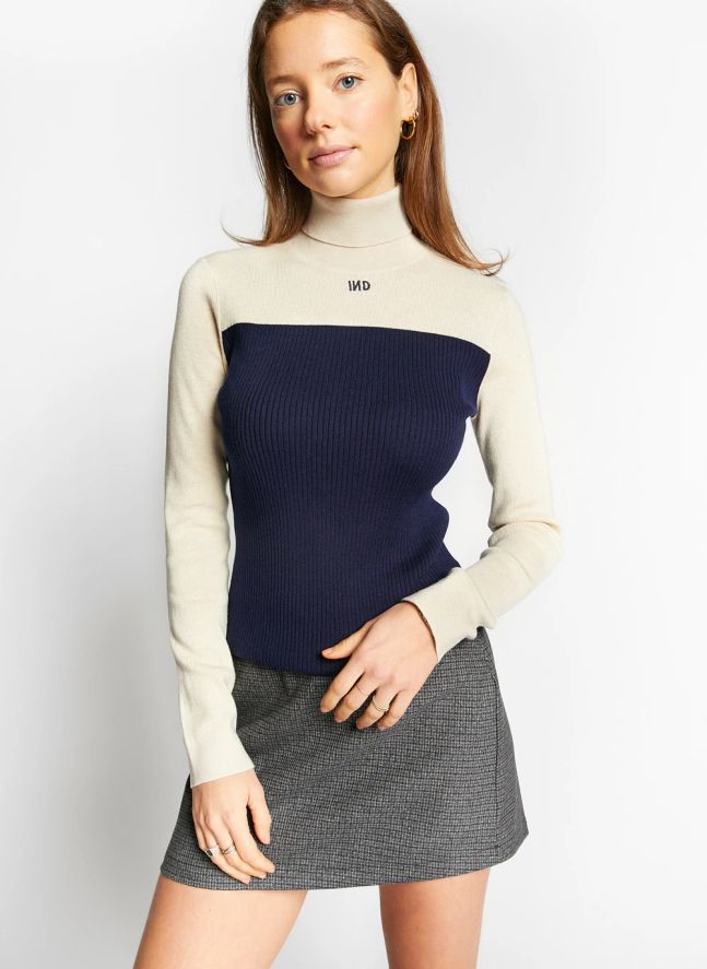 Pull Col Roulé Wapiti | Bleu marine