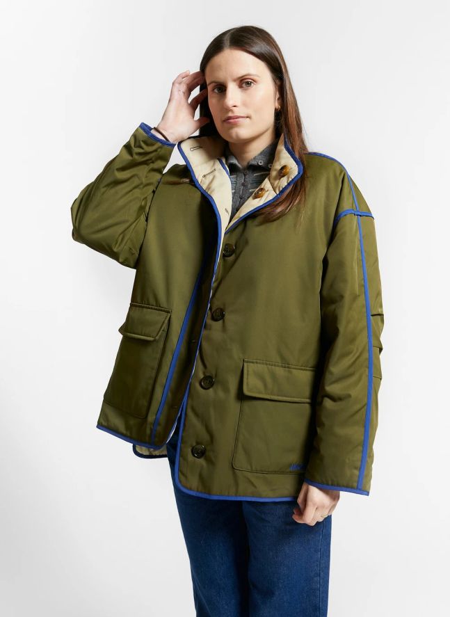 Veste Réversible Warmup | Vert olive
