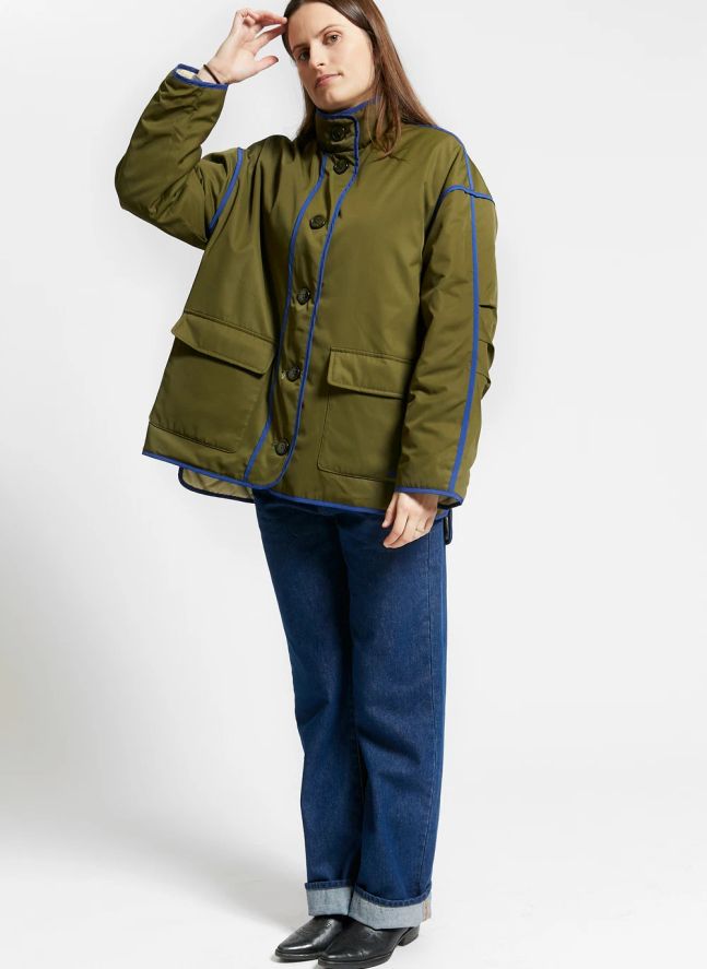 Veste Réversible Warmup | Vert olive