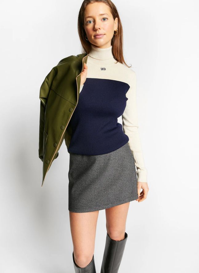 Pull Col Roulé Wapiti | Bleu marine