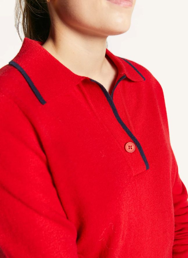 Pull Col Polo Winner | Rouge