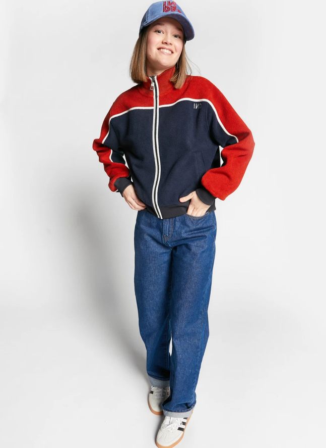Veste Zippée Waffle | Bleu marine