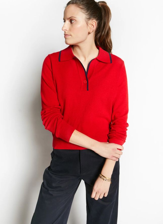Pull Col Polo Winner | Rouge