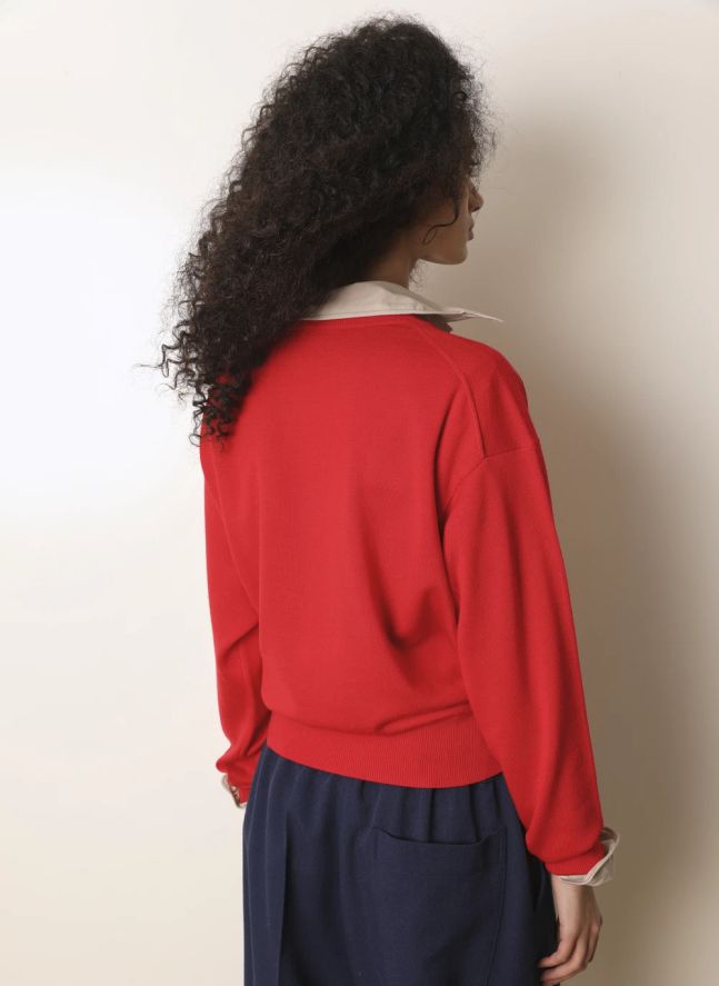 Pull Cuba Laine | Rouge