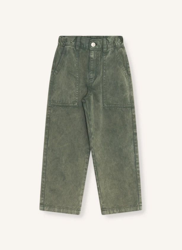 Jean Loose Poches | Kaki